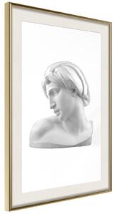 Inramad Poster / Tavla - The Famous Artist - 20x30 Guldram med passepartout