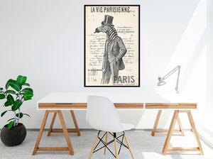 Inramad Poster / Tavla - The Parisian Life - 20x30 Guldram