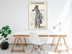 Inramad Poster / Tavla - The Parisian Life - 30x45 Svart ram med passepartout