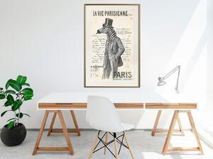 Inramad Poster / Tavla - The Parisian Life - 30x45 Svart ram med passepartout