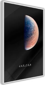Inramad Poster / Tavla - The Solar System: Jupiter - 20x30 Svart ram