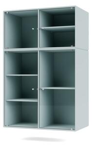 Montana - Ripple Cabinet III - Suspensionrails - Vitrinskåp - Flint - W69,6 X H105 X D38 cm