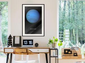 Inramad Poster / Tavla - The Solar System: Neptun - 20x30 Svart ram
