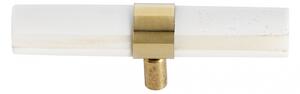 Nordal - KNOB/HOOK, white bone/brass, large