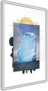 Inramad Poster / Tavla - Tip of the Iceberg - 20x30 Guldram med passepartout