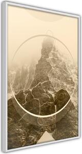 Inramad Poster / Tavla - Unconquered Peak - 20x30 Svart ram