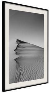 Inramad Poster / Tavla - Wave of Sand - 20x30 Svart ram