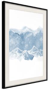 Inramad Poster / Tavla - Winter Wonderland - 40x60 Svart ram med passepartout