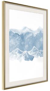 Inramad Poster / Tavla - Winter Wonderland - 30x45 Guldram med passepartout