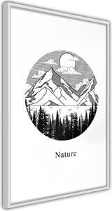 Inramad Poster / Tavla - Wonders of Nature - 20x30 Vit ram