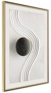 Inramad Poster / Tavla - Zen Garden - 20x30 Guldram