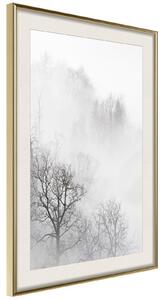Inramad Poster / Tavla - Zero Visibility - 30x45 Guldram med passepartout
