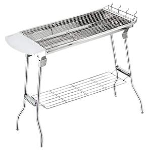 Portabel Grill med Tillbehör - Rostfritt Stål