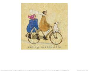 Konsttryck Sam Toft - Riding Sidesaddle