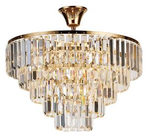 Brilagi - Ytmonterad ljuskrona CRYSTAL 5xE14/40W/230V guld