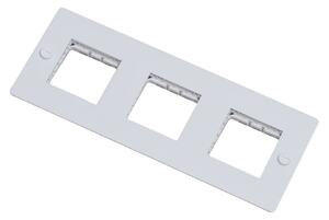 Buster + Punch - 3G Wall Plate Horizontal No Infills White - Massimo Minale - Vit