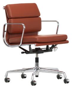Vitra - Soft Pad Chairs EA 217, Polerat, Läder: Kat. L40 - Leather Premium - 93 - Kontorsstolar - Charles & Ray Eames - Brun