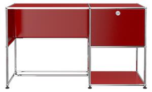 USM - USM Haller 107 skrivbord Ruby Red - Skrivbord - Fritz Haller,Paul Schärer - Röd - Metall