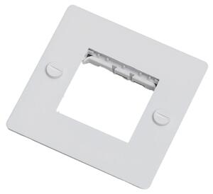Buster + Punch - 1G Wall Plate Horizontal No Infills White - Massimo Minale - Vit