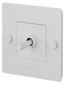 Buster + Punch - EU 1G Toggle Switch With B+P Logo White - Massimo Minale - Vit