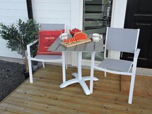 Colorado Caféset 70 cm + 2 st Copacabana Karmstolar - Vit