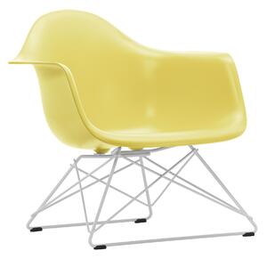 Vitra - Eames RE Plastic Armchair LAR 92 Citron, White Base - Fåtöljer - Charles & Ray Eames - Gul - Metall/Plast