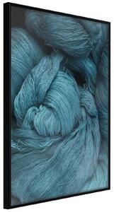 Inramad Poster / Tavla - Blue Skein - 40x60 Guldram