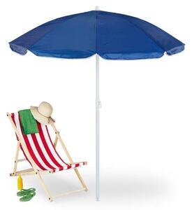 Blått parasoll 160 cm
