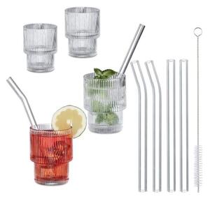 Ribbad dricksglas 4-pack
