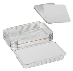Aluminiumformar med lock 25-pack