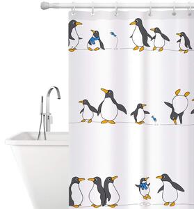 Duschdraperi med Pingviner - 180 x 180 cm