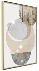 Inramad Poster / Tavla - Bowls Collection - 20x30 Guldram