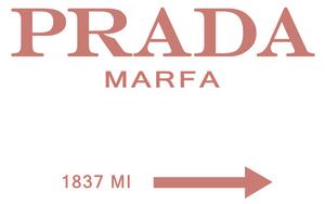 Illustration Prada marfa peach, Finlay & Noa