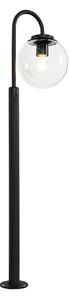 Modern lykta svart med klarglas 100 cm IP44 - Sfera