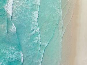 Fotografi Waves from the Southern Ocean washing, Abstract Aerial Art, (40 x 30 cm)