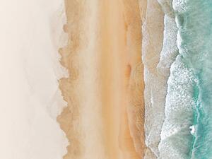 Fotografi Idyllic beach scene photographed from a, Abstract Aerial Art, (40 x 30 cm)