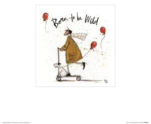 Konsttryck Sam Toft - Born to be Wild, Sam Toft, (30 x 30 cm)
