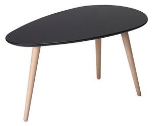 Just soffbord - svart / naturfärgad, litet trekantigt