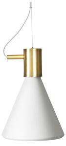Agaton taklampa, vit/mässing 27cm