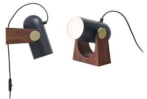 Carronade bord/vägglampa, mattsvart 16cm