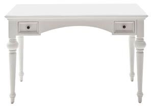 NOVASOLO Provence skrivbord - vit mahogny med 2 lådor