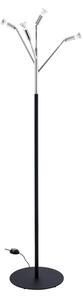 Kvist 4 golvlampa, förnicklad mässing/svart 190cm