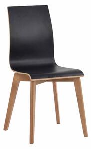 ROWICO Gracy matbordsstol - svart laminat / lackad ek