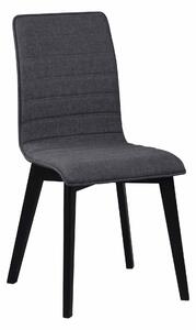 ROWICO Gracy matbordsstol - mörkgrått tyg / lackad ek
