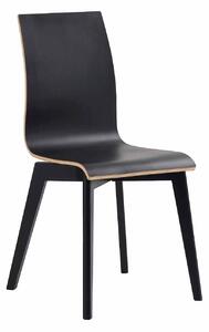 ROWICO Gracy matbordsstol - svart laminat / svartlackad ek