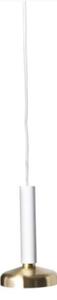 Blend 9 pendel Traffic white, brass
