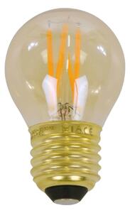 FURBO LED-lampa - b&aumlrnstensf&aumlrgat glas, rund form, E27