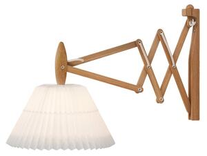Wall lamp, SAX, smoked oak, incl. shade 2-17