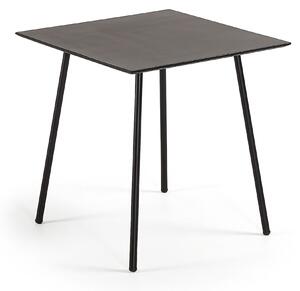 LAFORMA Ulrich fyrkantigt cafébord - svart polycement och stål