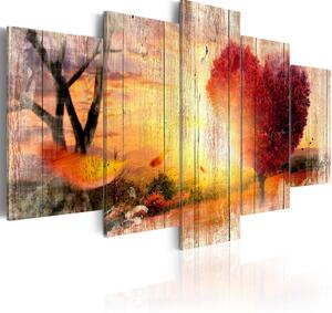 Artgeist bild - Autumnal Love, på duk, två storlekar 200x100